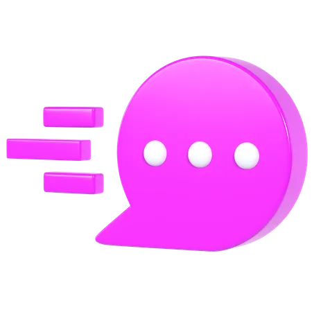 Chat Bubble  3D Illustration