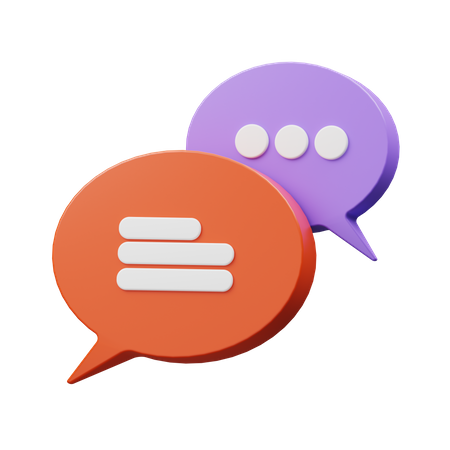 Chat Bubble  3D Illustration