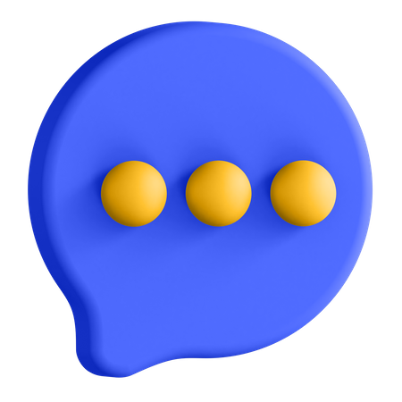 Chat Bubble 3D Illustration