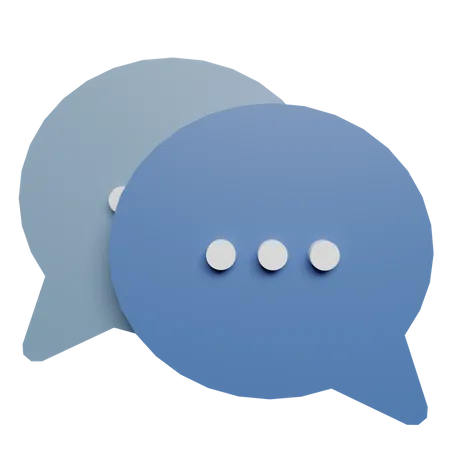 Chatting Comment Inbox Buble 3D Illustration