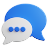 bubble chat 3d