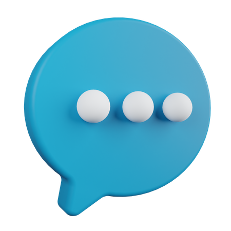 Chat Bubble 3D Illustration