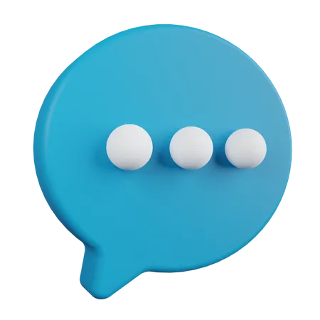 Chat Bubble  3D Illustration