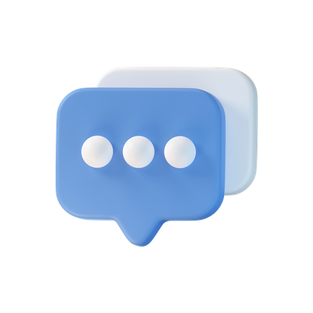 Premium Info Chat Bubble 3D Icon download in PNG, OBJ or Blend format