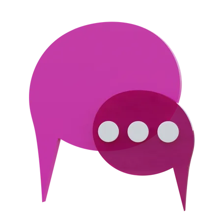 3 D Speech Bubble Chat 3D Icon