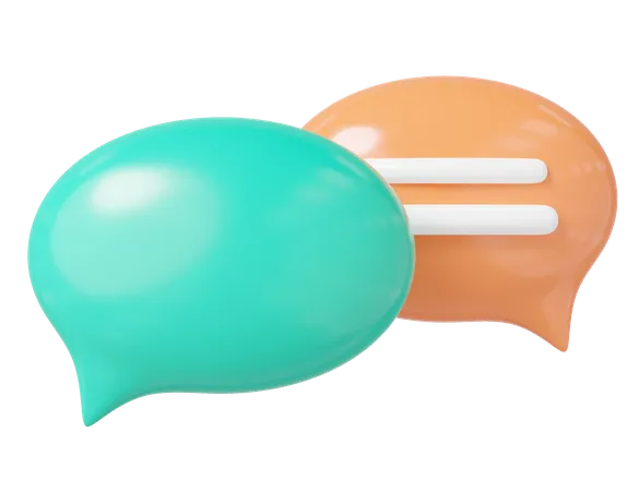 Chat Bubble 3D Icon
