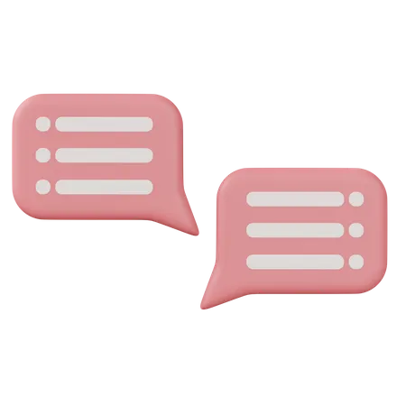 Message Chatting 3 D Icon Illustration 3D Icon