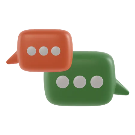 Bubble Chat Business 3 D Icon Render 3D Icon