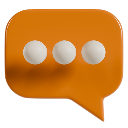 Chat Bubble Icon  3D Icon