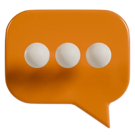 Chat Bubble Icon  3D Icon