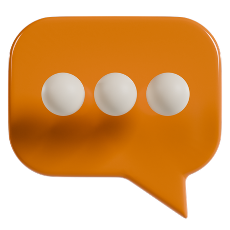 Chat Bubble Icon  3D Icon