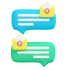 chat bubble with email