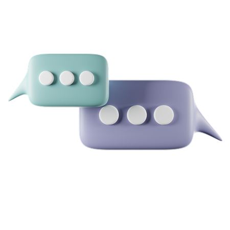 Chat Bubbles  3D Icon