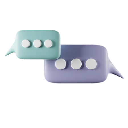 Chat Bubbles  3D Icon