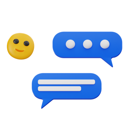 Chat Bubbles  3D Icon