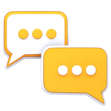 Chat bubbles  3D Icon