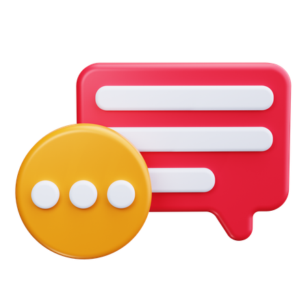 Chat Bubbles  3D Icon