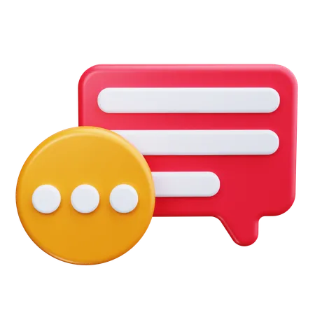 Chat Bubbles  3D Icon