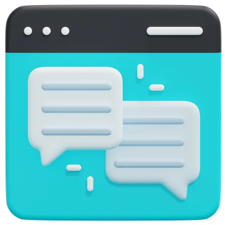 Chat Bubbles  3D Icon