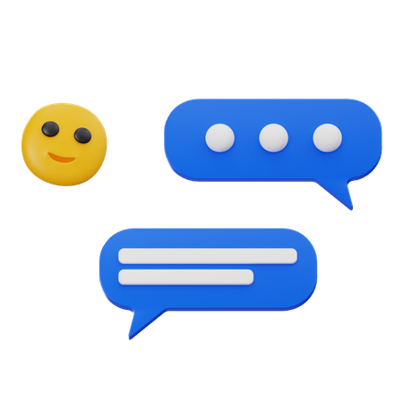 Chat Bubbles  3D Icon