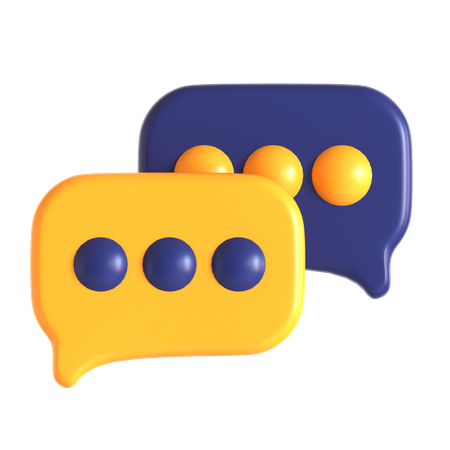 Chat Bubbles  3D Icon