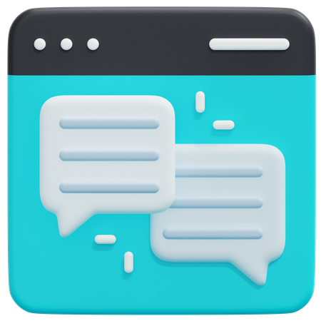 Chat Bubbles  3D Icon