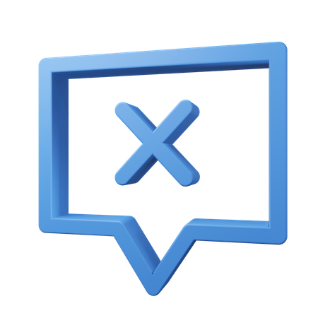 Chat bubbles no comment 3D Icon