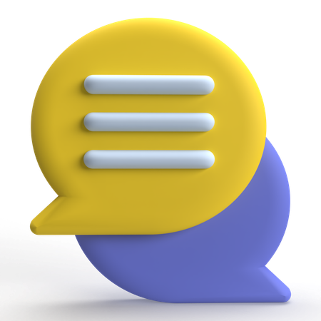 Bulle de discussion  3D Icon