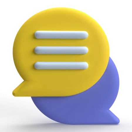 Bulle de discussion  3D Icon