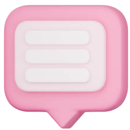 Bulle de discussion  3D Icon