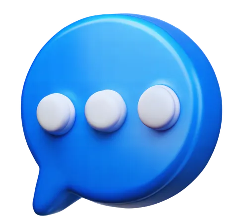 Bulle de discussion  3D Icon