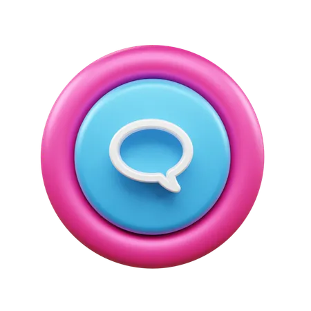 Bulle de discussion  3D Icon