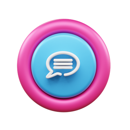 Bulle de discussion  3D Icon