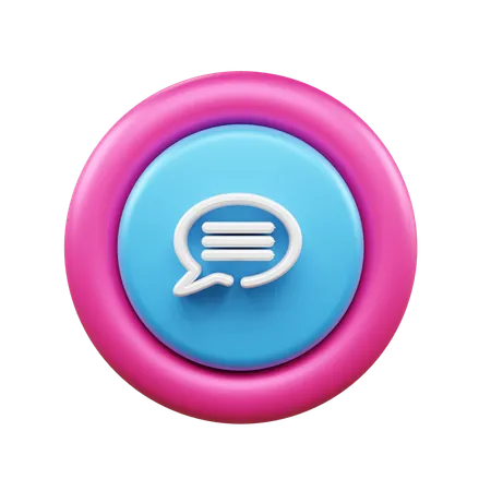 Bulle de discussion  3D Icon