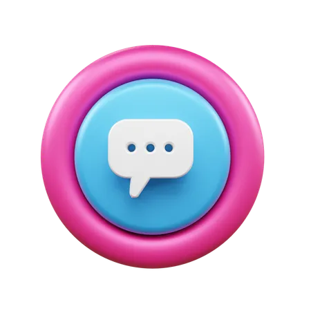 Bulle de discussion  3D Icon