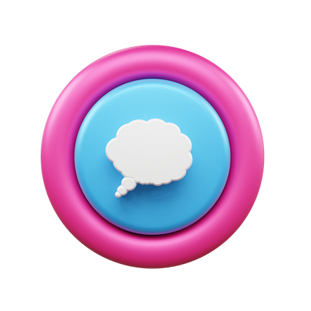 Bulle de discussion  3D Icon