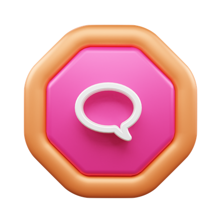 Bulle de discussion  3D Icon