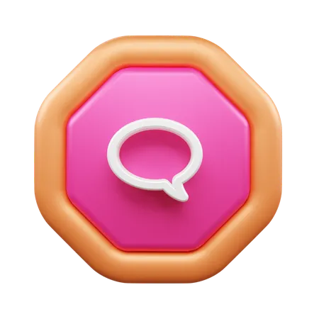 Bulle de discussion  3D Icon