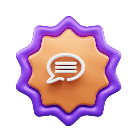 Bulle de discussion  3D Icon