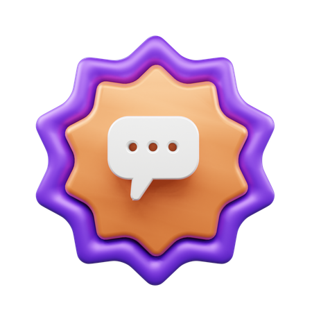 Bulle de discussion  3D Icon