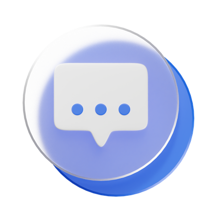 Bulle de discussion  3D Icon