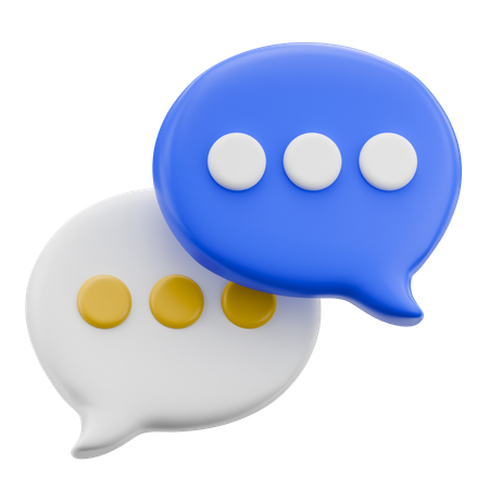 Bulle de discussion  3D Icon