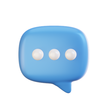 Bulle de discussion  3D Icon