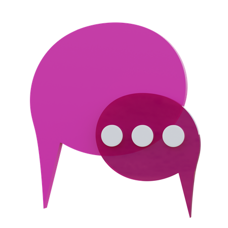 Bulle de discussion  3D Icon