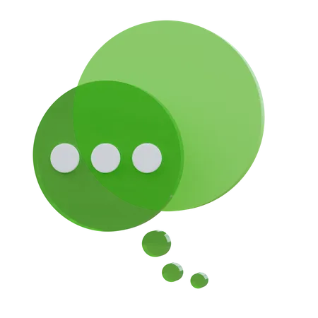 Bulle de discussion  3D Icon