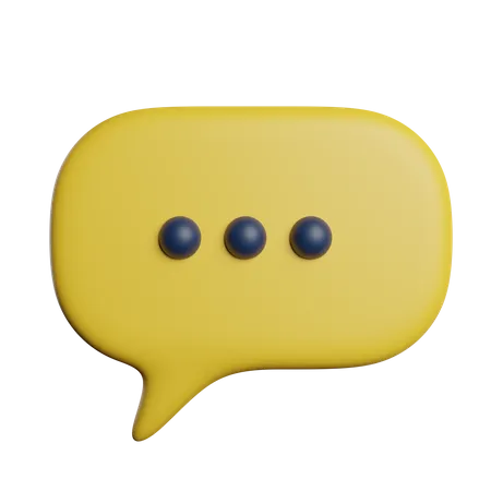 Bulle de discussion  3D Icon