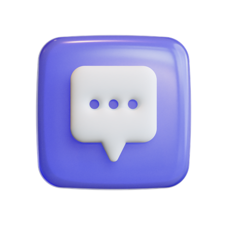 Bulle de discussion  3D Icon