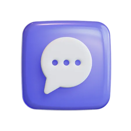 Bulle de discussion  3D Icon