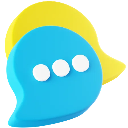 Bulle de discussion  3D Icon