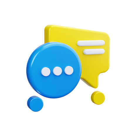Bulles de discussion  3D Icon
